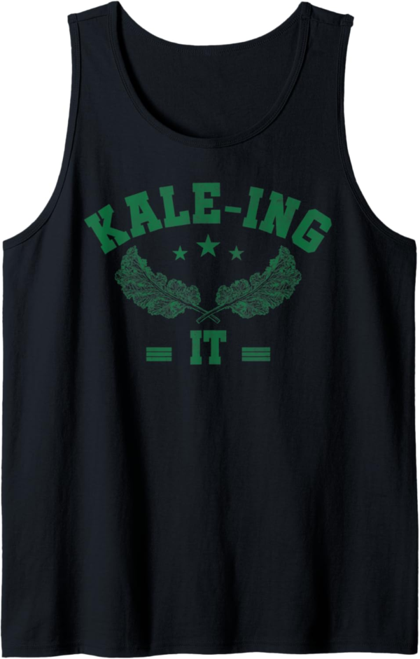 Kale-ing It Funny Gift for Plant Based & Vegans - Vegan Tank... - Image 2